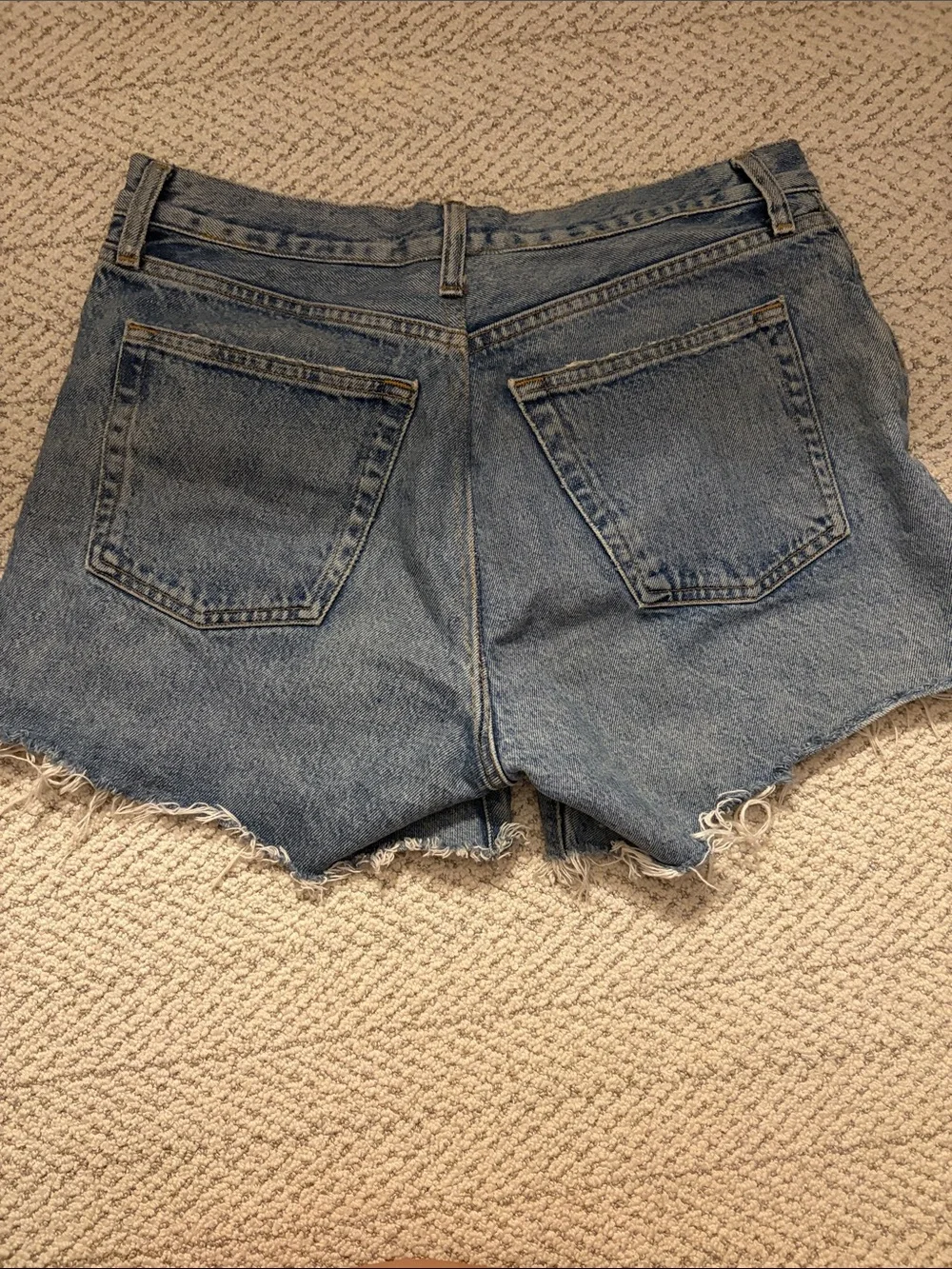 Agolde Parker Long Denim Short